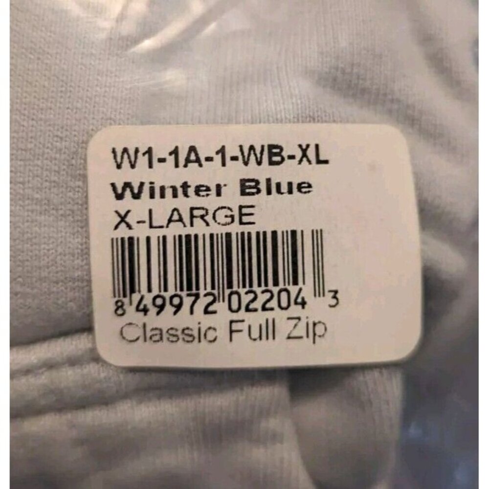 *American Giant Women's size XL Winter Blue Classic Full Zip Hoodie USA Made NOS - Picture 4 of 4